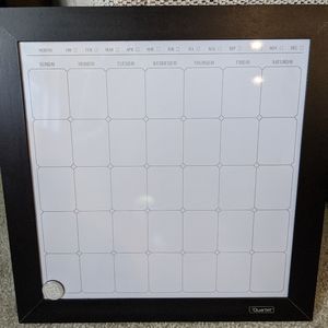 Dry Erase Monthly Calendar